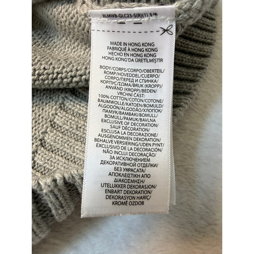 Polo Ralph Lauren Mens XL Grey Heather Cotton Crewneck Sweater 710727573011 - Picture 6 of 6